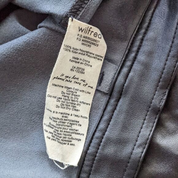 Aritzia WILFRED low rise leather pants size 10 @O - Picture 6 of 12